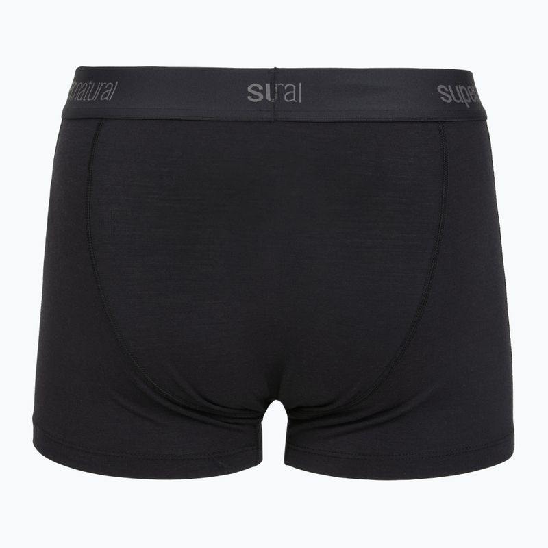 Pánske termo boxerky super.natural Tundra 175 2 páry jet black/jet black 3