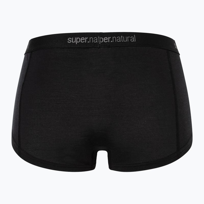 Dámske termo boxerky super.natural Tundra 175 Boyfriend Hipster jet black 2