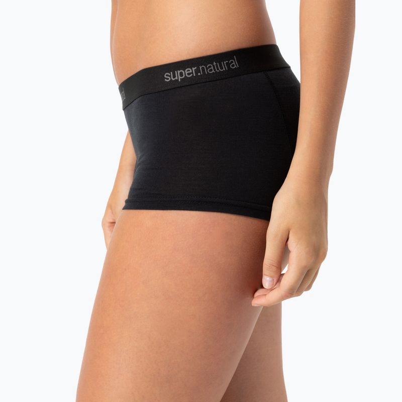 Dámske termo boxerky super.natural Tundra 175 Boyfriend Hipster jet black 6