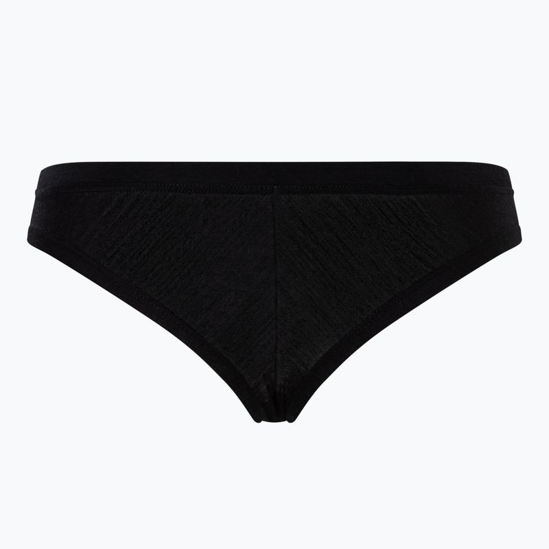 Dámske termoaktívne nohavičky super.natural Tundra 175 Thong jet black 2