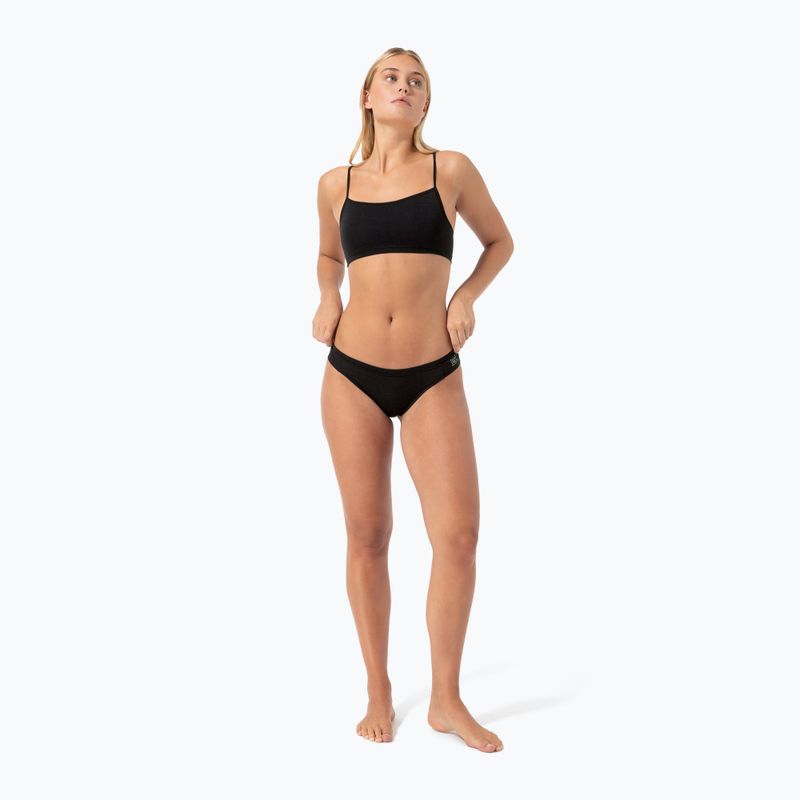 Dámske termoaktívne nohavičky super.natural Tundra 175 Thong jet black 4