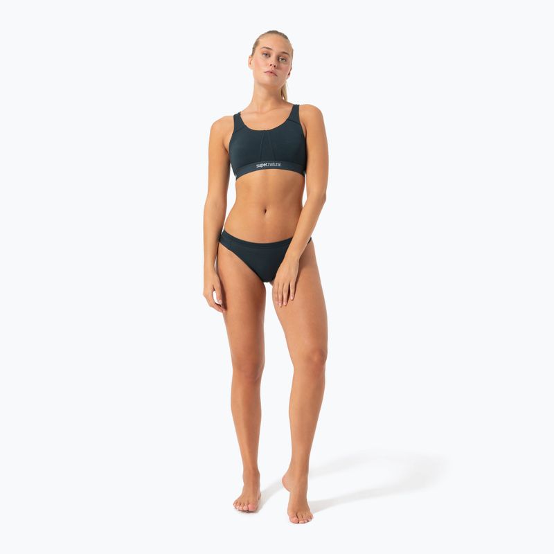 Dámske termoregulačné nohavičky super.natural Tundra 175 Thong Blueberry 4