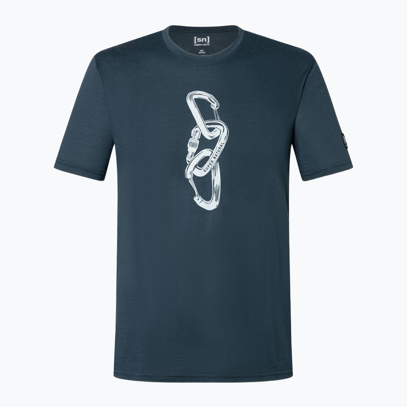 Pánske tričko super.natural Carabineri Tee blueberry/vapor grey 2
