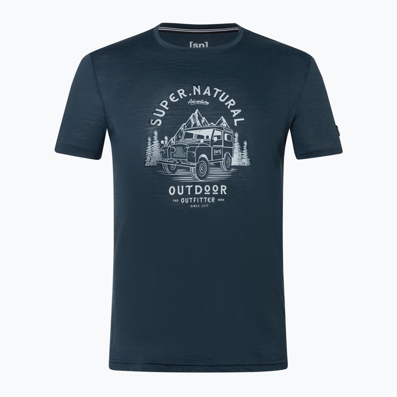 Pánske tričko super.natural Landi Tee blueberry/vapor grey 4