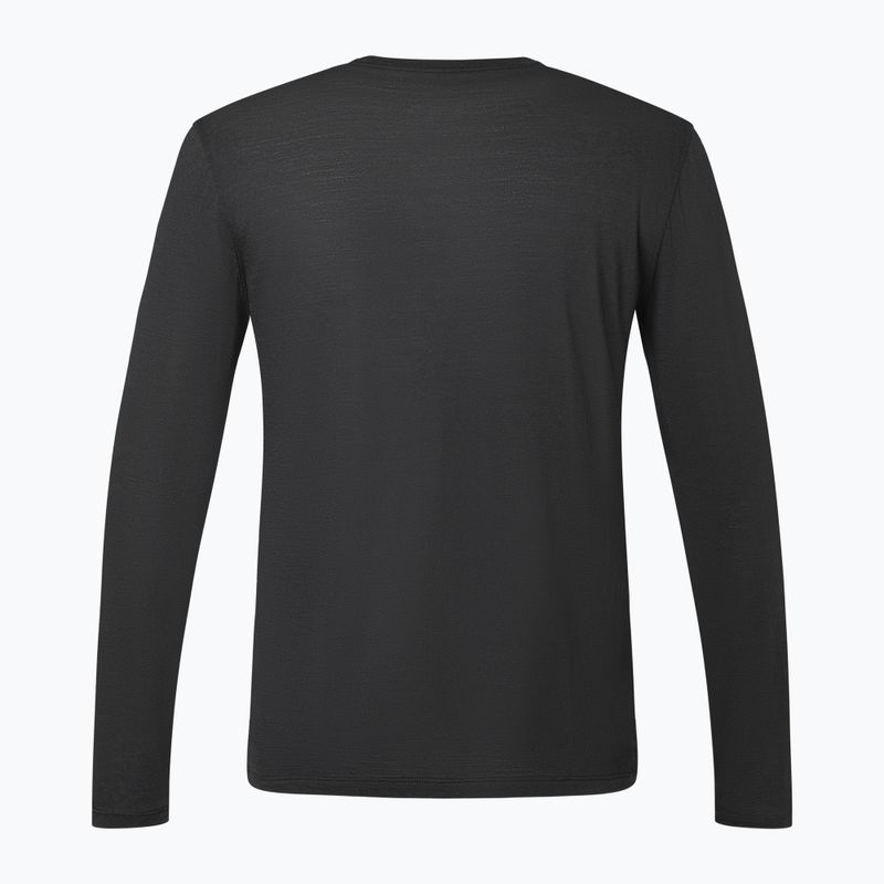 Pánske tričko longsleeve super.natural Almost Done jet black/various 3
