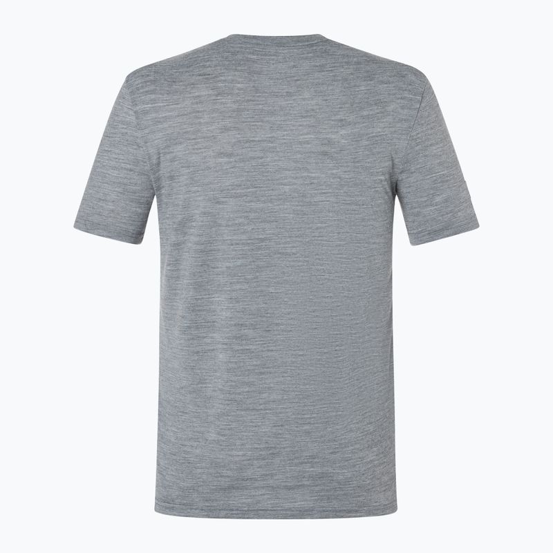 Pánske tričko super.natural Gogeanie Tee cashmere grey mel/dark shadow mel/vintage khaki mel 5