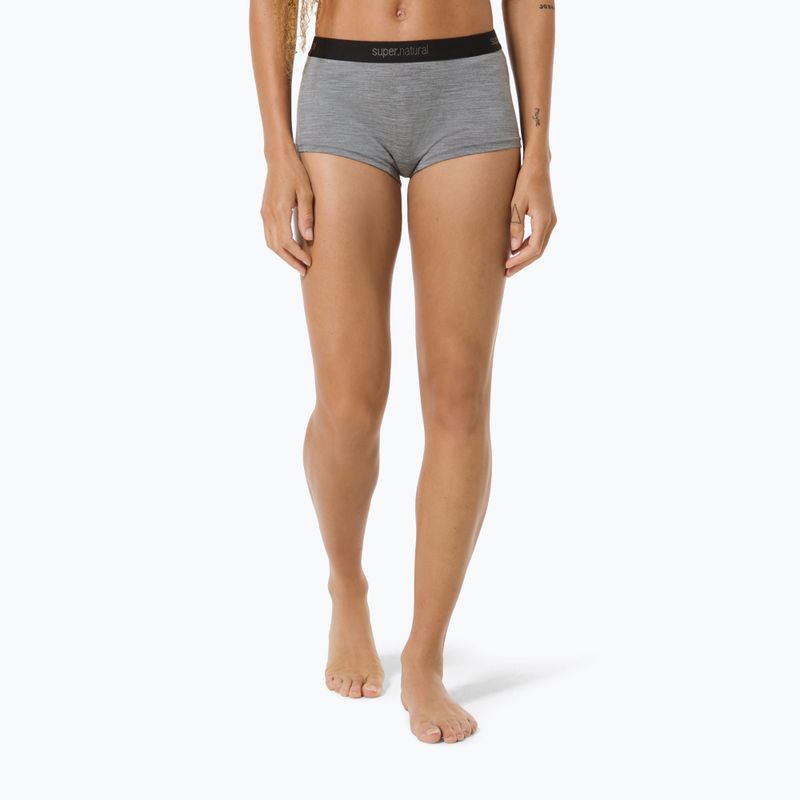 Dámske termo boxerky super.natural Tundra 175 Boyfriend Hipster cashmere grey melange 3