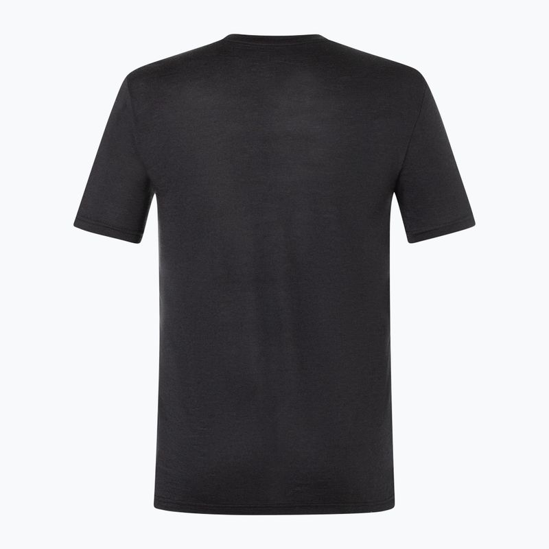Pánske tričko super.natural Go Hiking Tee jet black/various 6