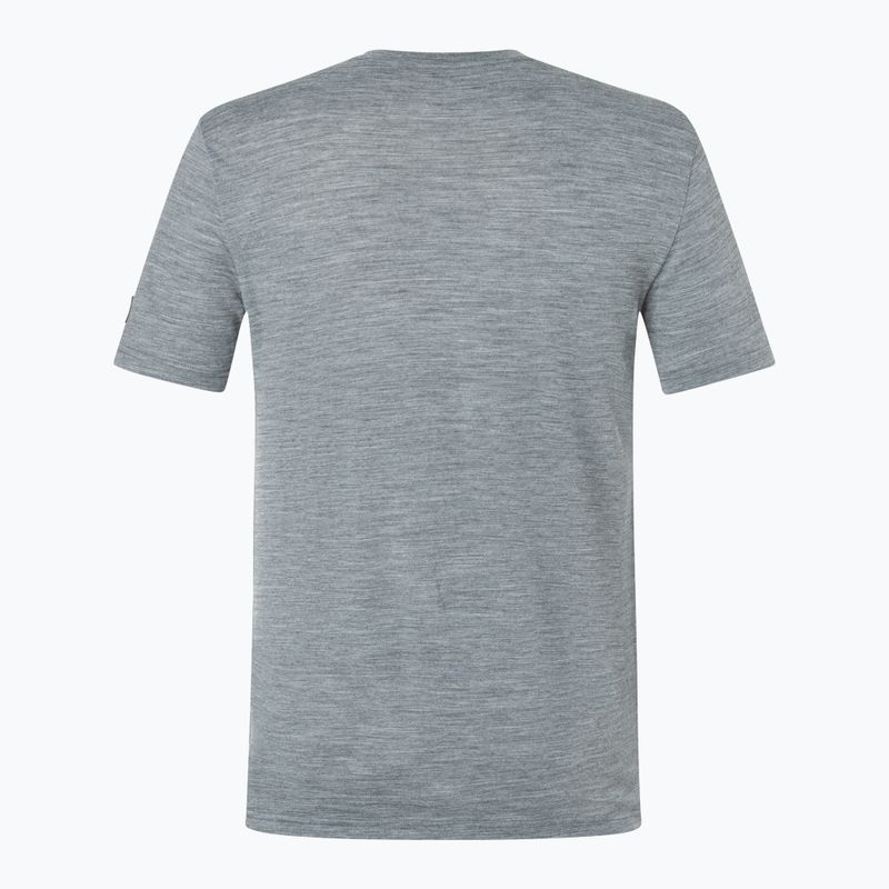 Pánske tričko super.natural Sailor Tee cashmere grey mel/jet black /high risk red 5