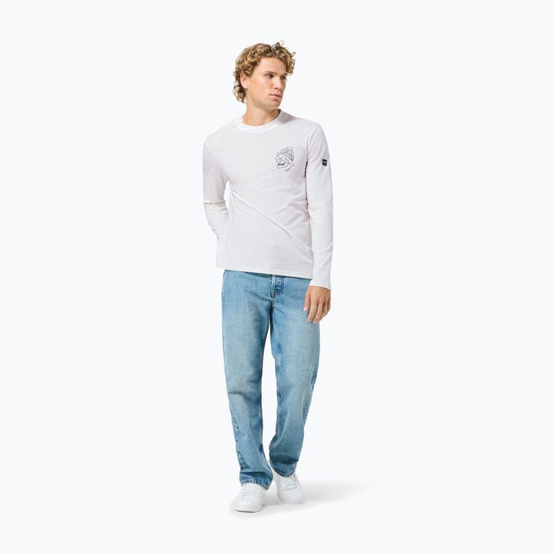 Pánske tričko longsleeve super.natural Frosty Bio white/blueberry 2