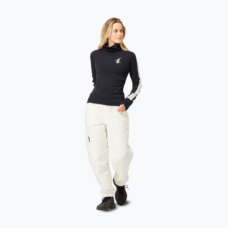 Dámsky sveter super.natural Bunny Roll Neck jet black/f.white/various/eucalyptus gl 2