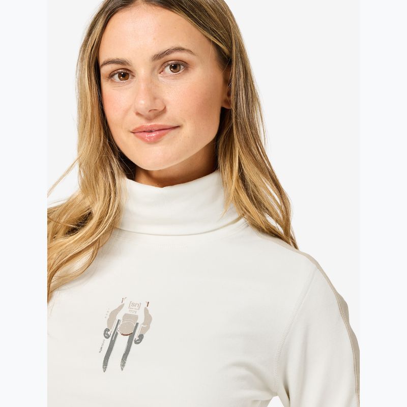 Dámsky sveter Super.Natural Racing Team Roll Neck fresh white / w. pepper / various 3