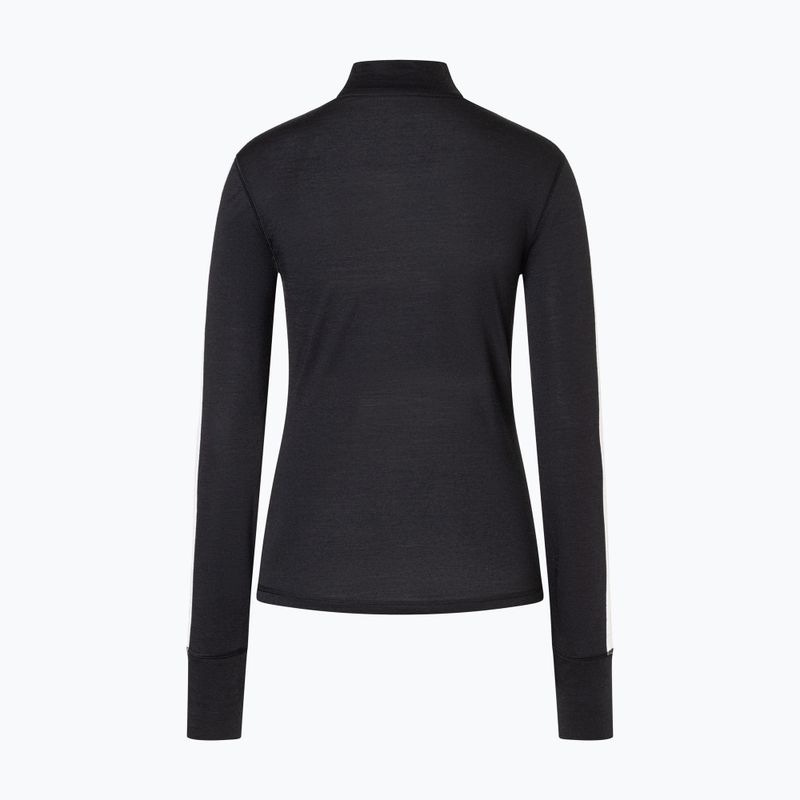 Dámske tričko longsleeve super.natural KryTeeede Col T-Neck Light jet black/white/mountain trail gl/white 5