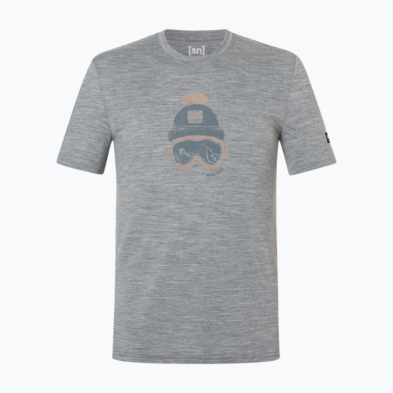 Pánske tričko super.natural Gogeanie cashmere grey melange/various 4