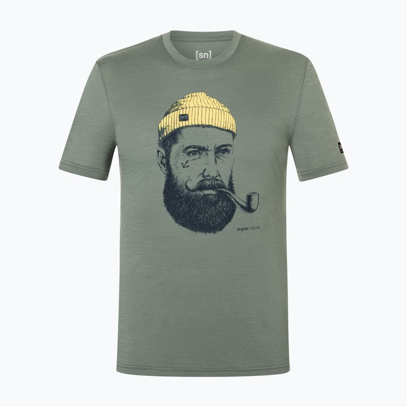 Pánske tričko Super.Natural Sailor Tee eucalyptus/blueberry/aspen gold 4