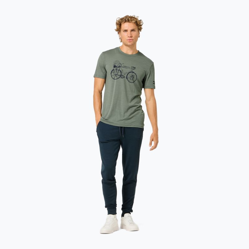 Pánske tričko Super.Natural Wander Wheel Tee eucalyptus/blueberry 2