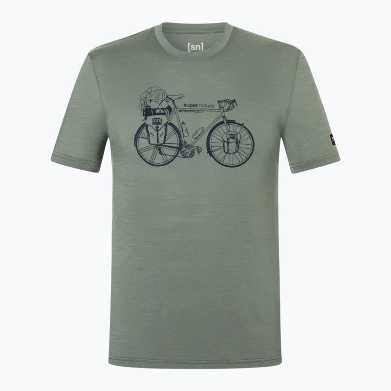 Pánske tričko Super.Natural Wander Wheel Tee eucalyptus/blueberry 4