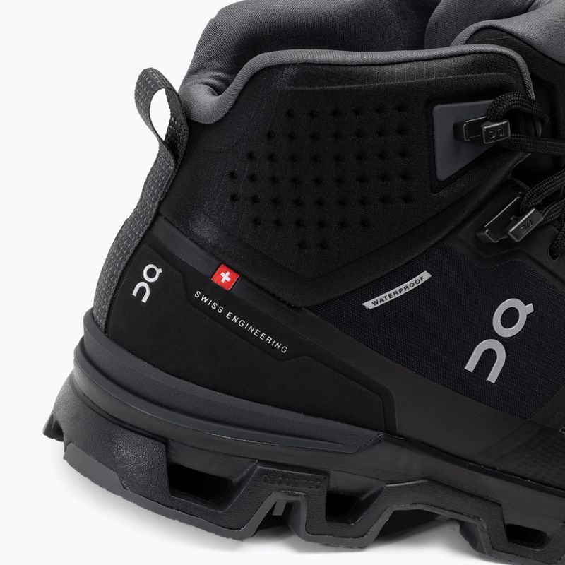 Pánske trekingové topánky On Cloudrock 2 Waterproof čierne 6398613 8