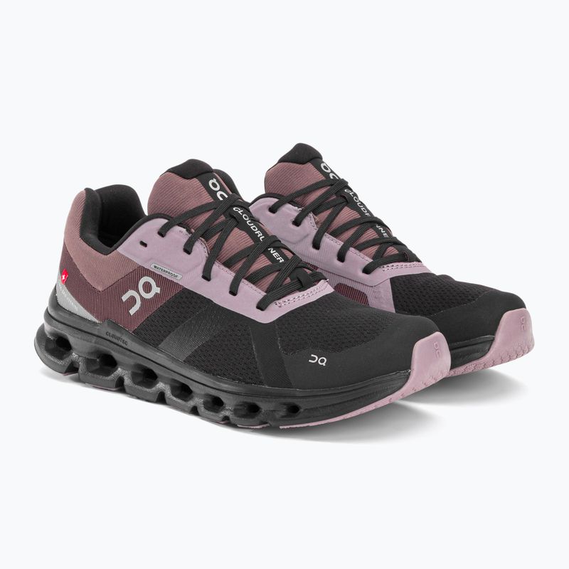 Dámska bežecká obuv On Cloudrunner Waterproof black-brown 5298636 6