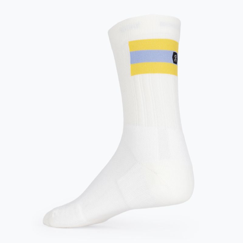 Pánske tenisové ponožky On white/mustard 2