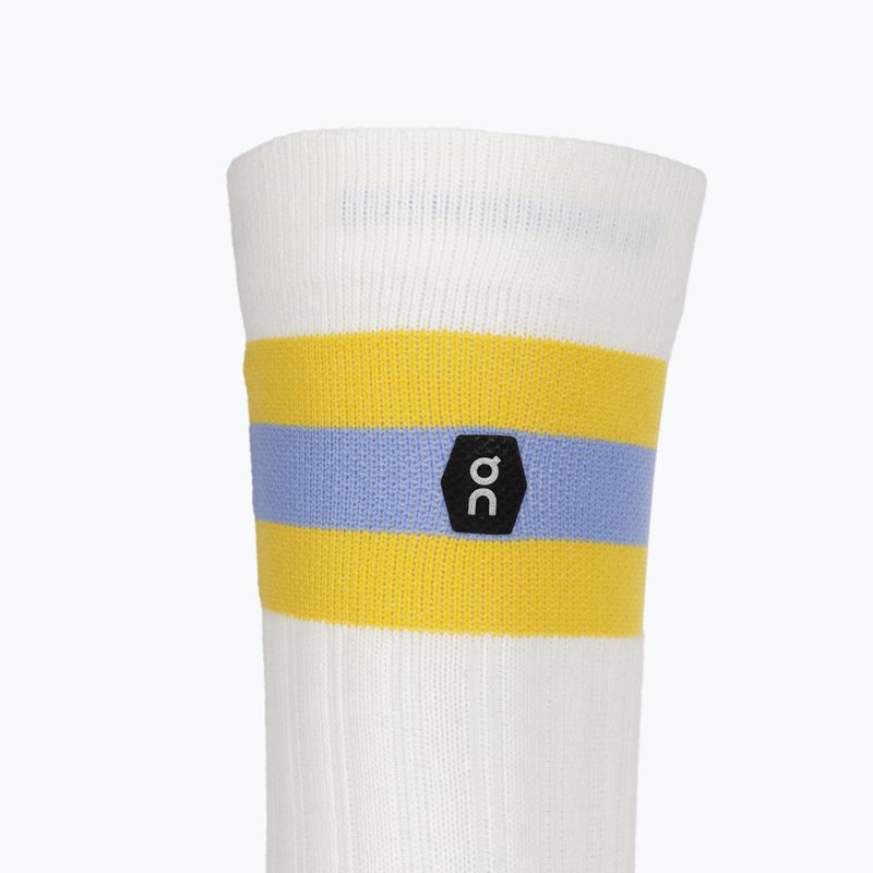 Pánske tenisové ponožky On white/mustard 3