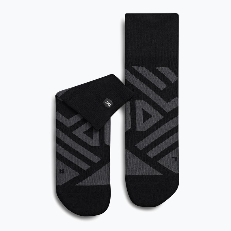 Pánske bežecké ponožky On Performance Mid black/shadow 6