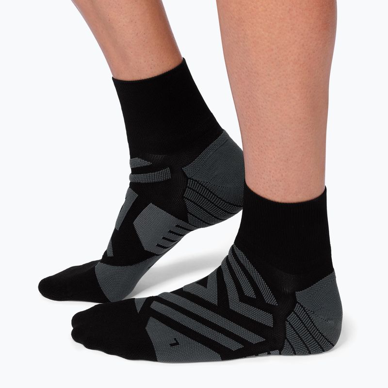 Pánske bežecké ponožky On Performance Mid black/shadow 8