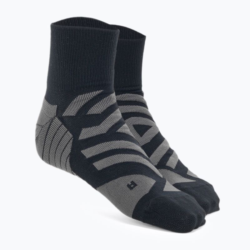 Pánske bežecké ponožky On Performance Mid black/shadow