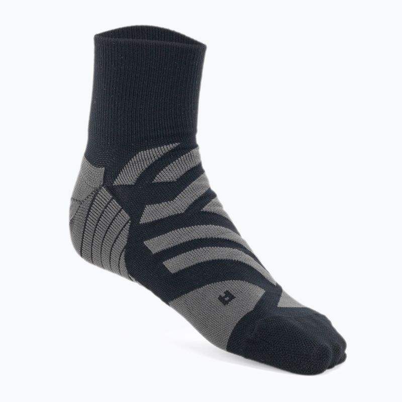 Pánske bežecké ponožky On Performance Mid black/shadow 3