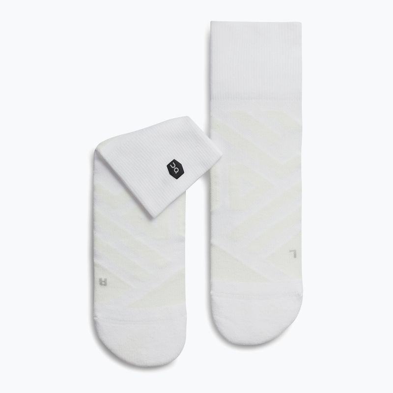 Pánske bežecké ponožky On Running Performance Mid white/ivory