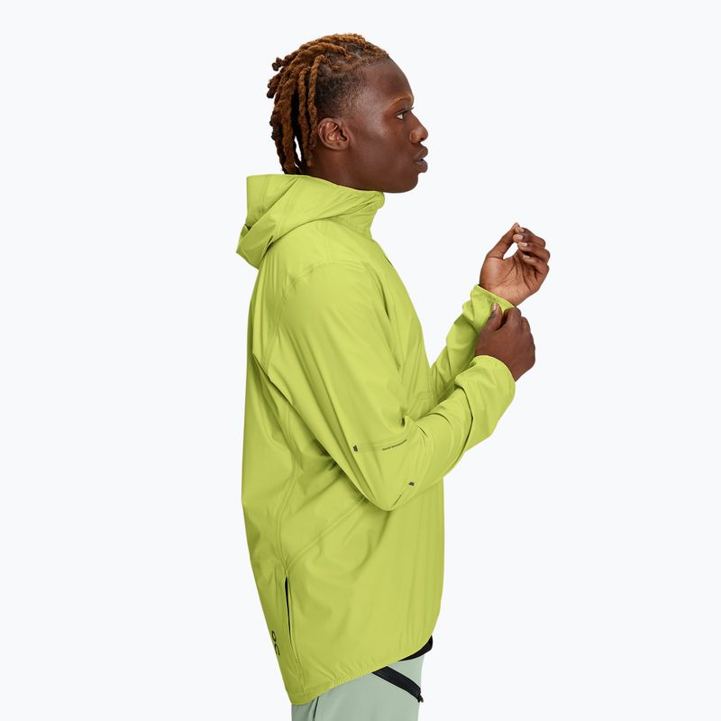 Pánska bežecká bunda On Running Waterproof Anorak zest 5