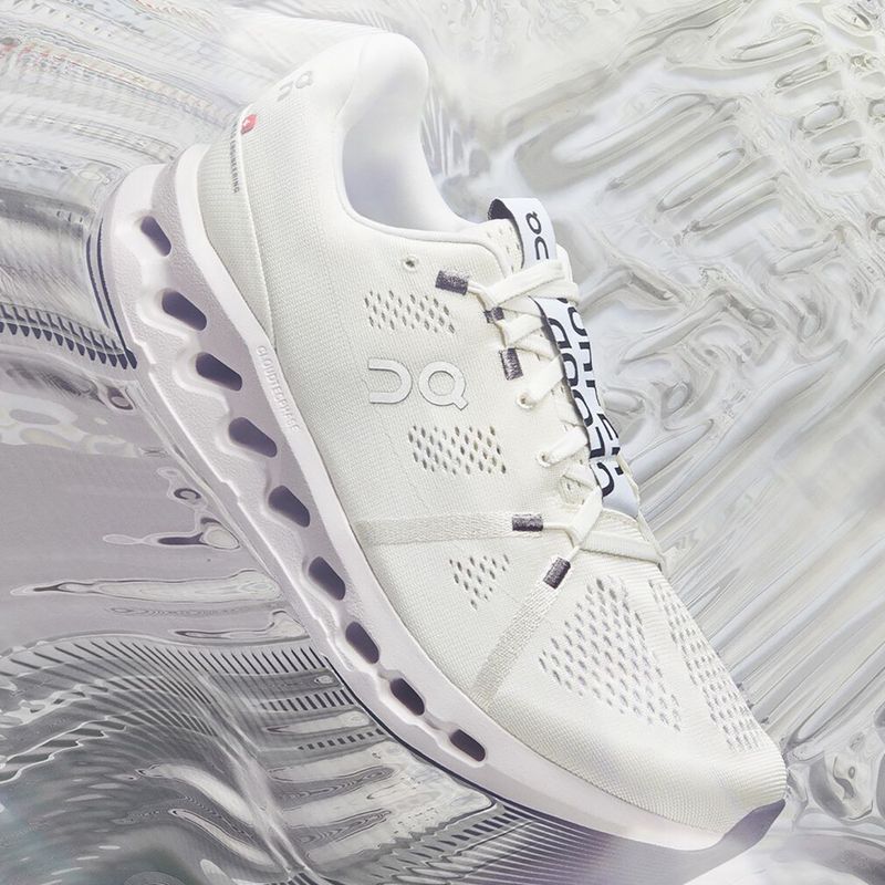 Pánske bežecké topánky On Cloudsurfer white/frost 8