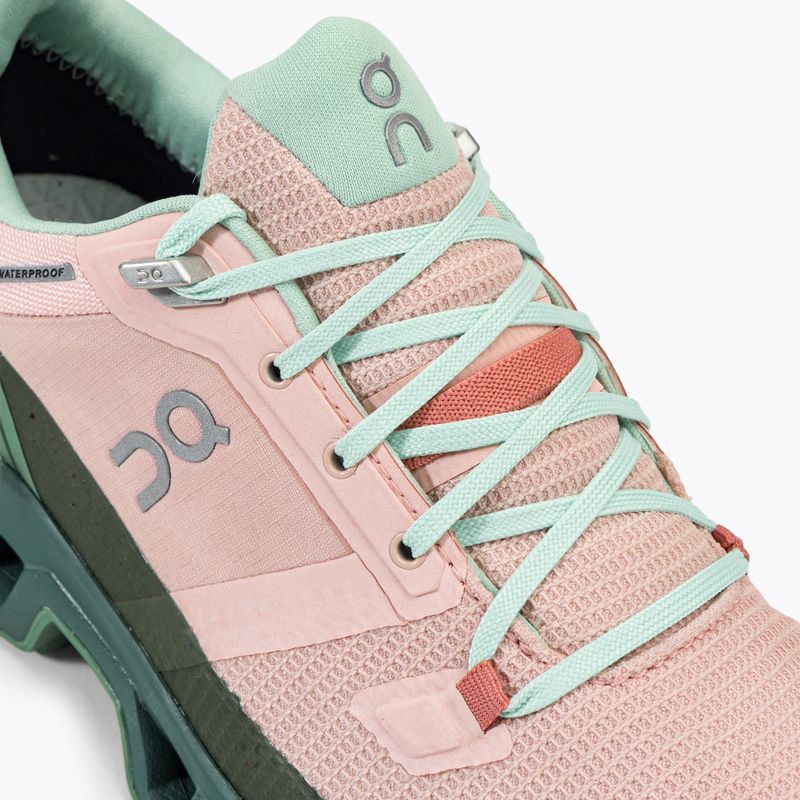 Dámske trekové topánky On Cloudwander Waterproof pink-green 7398278 8
