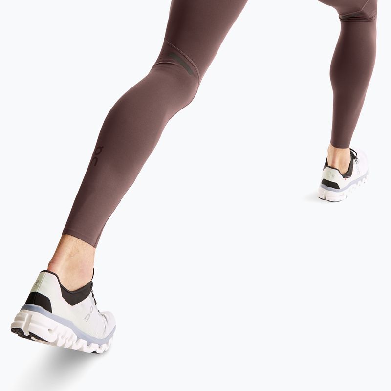 Pánske bežecké legíny On Running Performance Winter grape 5