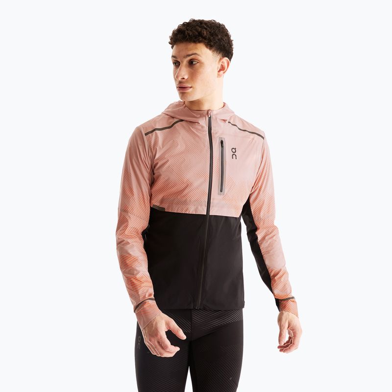 Pánska bežecká bunda On Weather Lumos woodrose/black