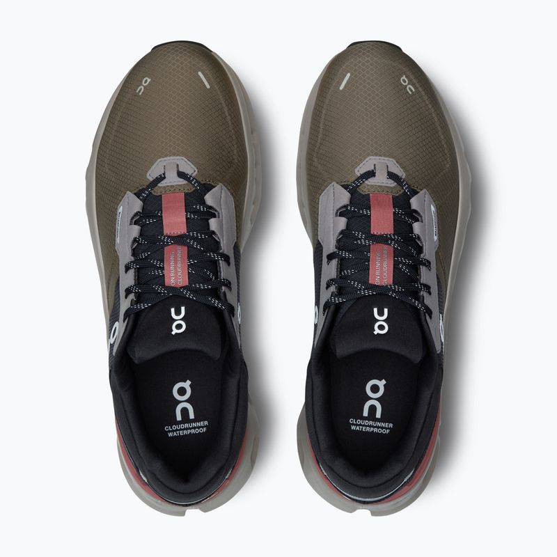 Pánska bežecká obuv On Running Cloudrunner 2 Waterproof olive/mahogany 6