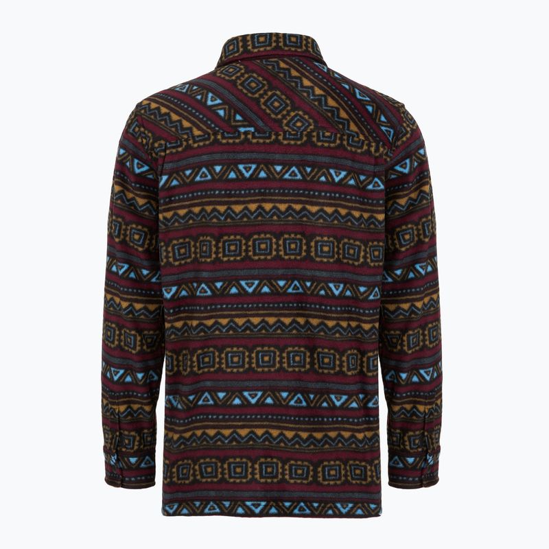 Pánska košeľa ThirtyTwo Rest Stop Zip Up maroon 2