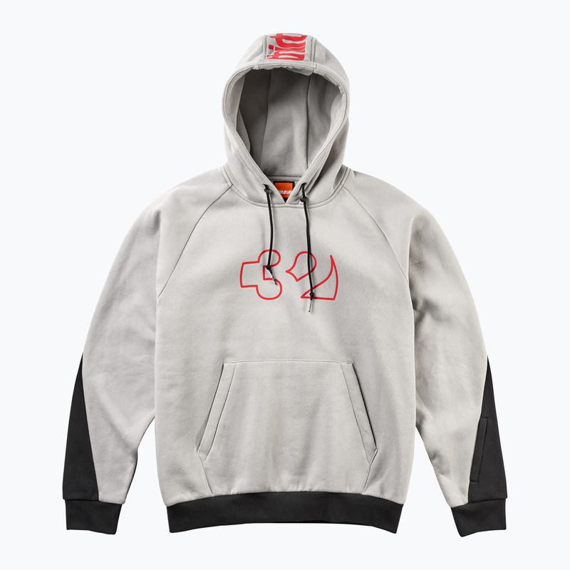 Pánska mikina ThirtyTwo Team Tech Hoodie cement