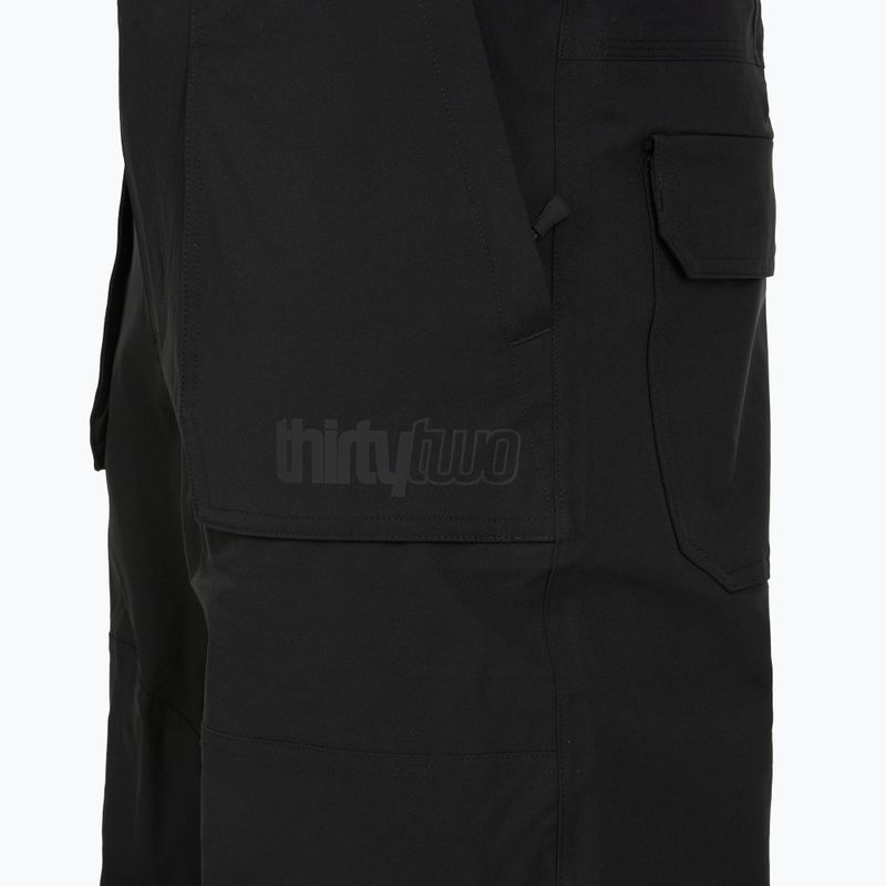 Pánske snowboardové nohavice ThirtyTwo Basement Bib black 4
