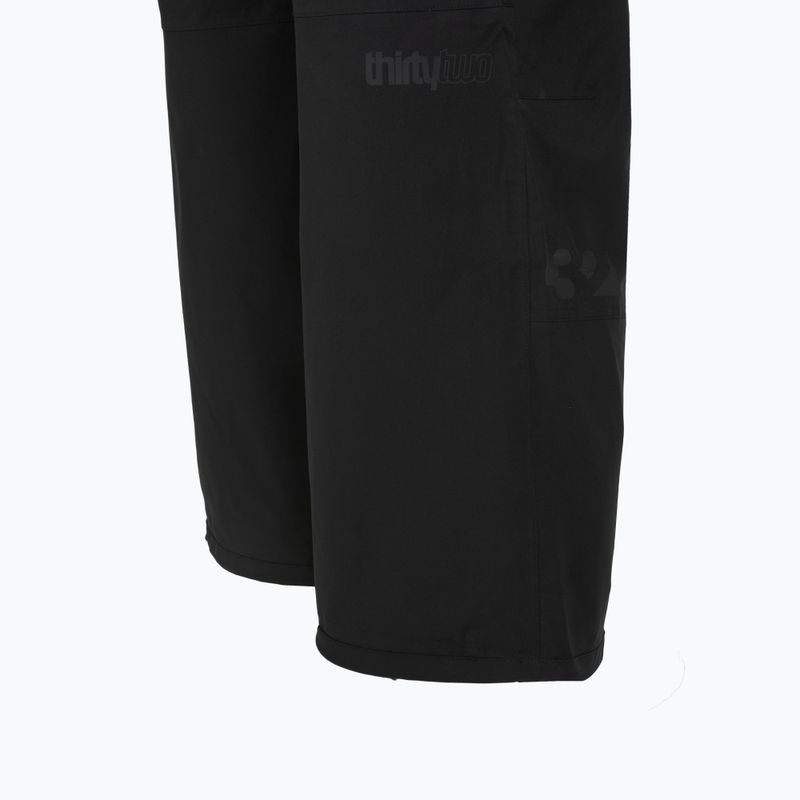 Pánske snowboardové nohavice ThirtyTwo Basement Bib black 5