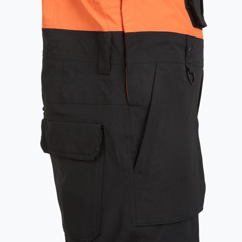 Pánske snowboardové nohavice ThirtyTwo Basement Bib black/orange 5