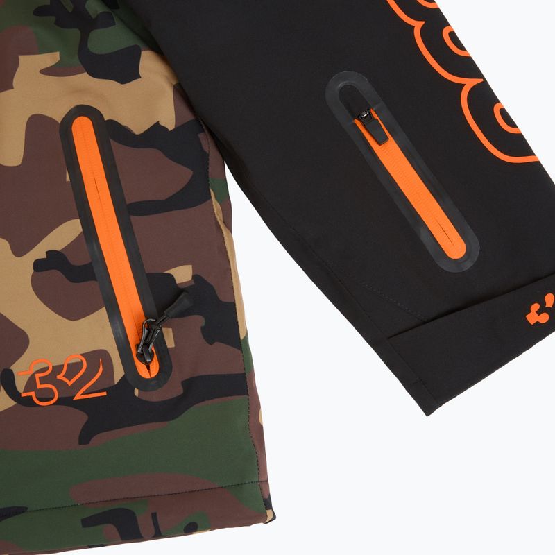 Detská snowboardová bunda ThirtyTwo Grasser Insulated black/orange 4