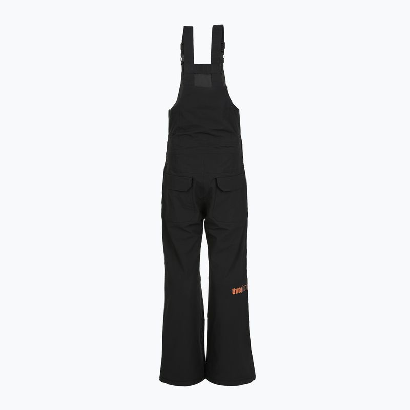 Detské snowboardové nohavice ThirtyTwo Basement Bib black/orange 2