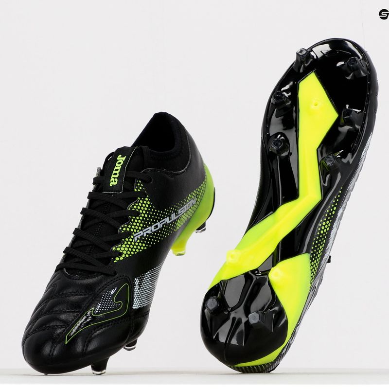 Joma Propulsion Cup FG black/lemon fluor pánske kopačky 14