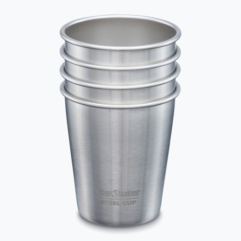 Klean Kanteen pollitrové poháre 4 kusy z brúseného nerezu