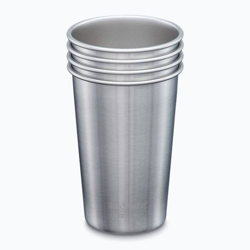 Klean Kanteen pollitrové poháre 4 kusy z brúseného nerezu