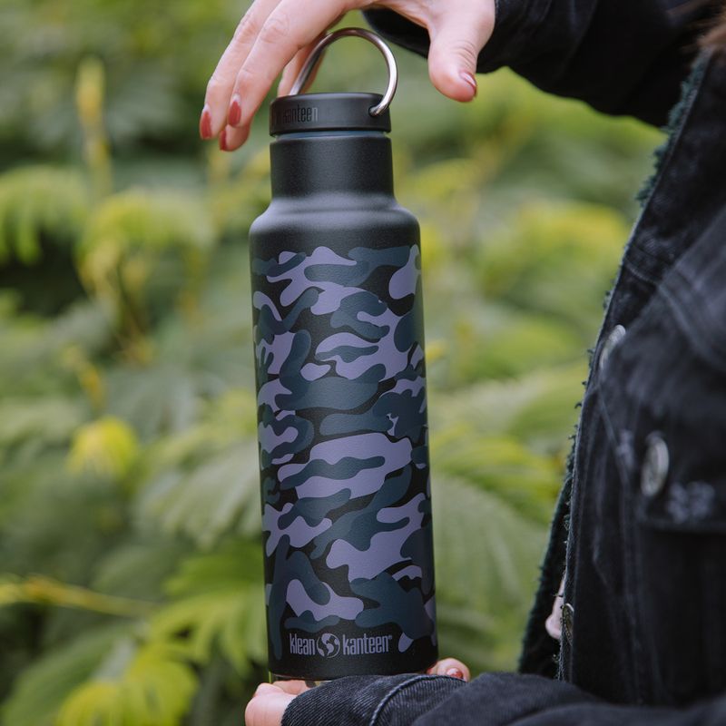 Cestovná fľaša Klean Kanteen Classic VI black camo 3