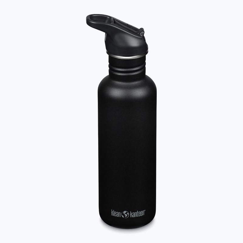 Cestovná fľaša Klean Kanteen Classic Flip Seal Sport 800 ml čierna