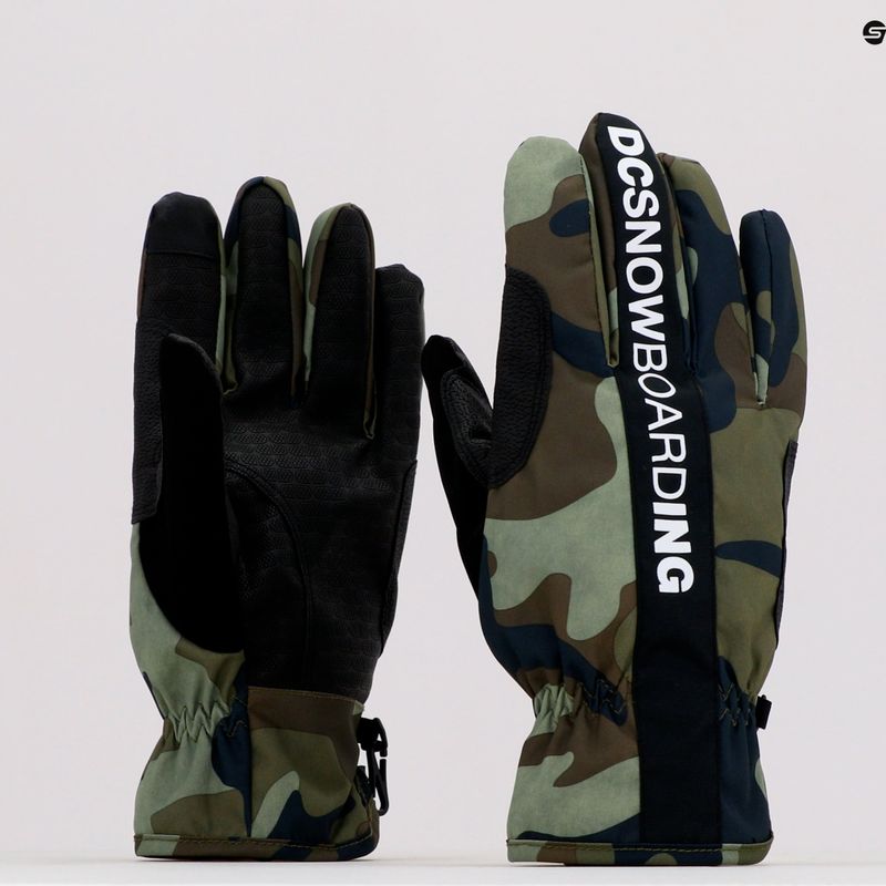 Pánske rukavice na snowboard DC Salute woodland camo green 7