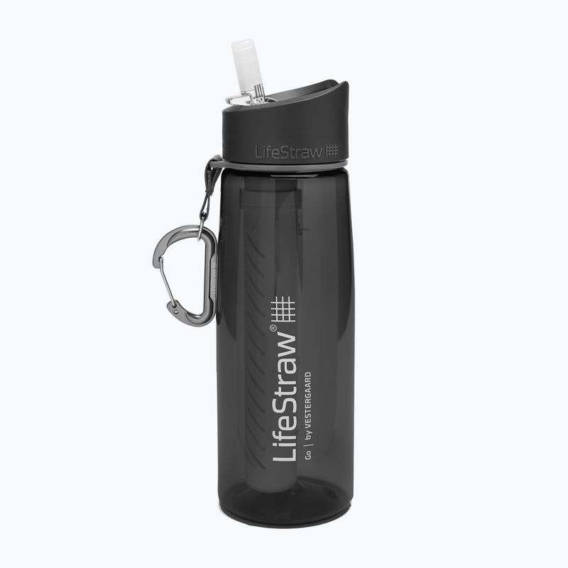 Cestovná fľaša Lifestraw Go 650 ml čierna LGOTR22DGWW